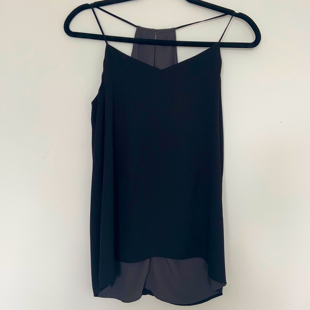 Reverse Black & Gray Blouse